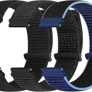 Quick Release Nylon Watch Band 18mm 20mm 22mm for Women Men Nylon Sport Loop Watch Straps Adjustable Breathable Replacement Bands,