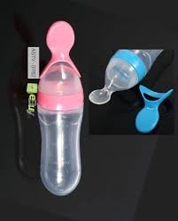 Baby Spoon Bottle Feeder Dropper Silicone Spoons for Feeding