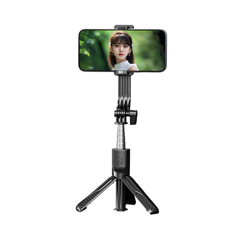 Selfie stick - Tripod Remax P16, 0.8m, Bluetooth, Black - 40332 - Direct importer